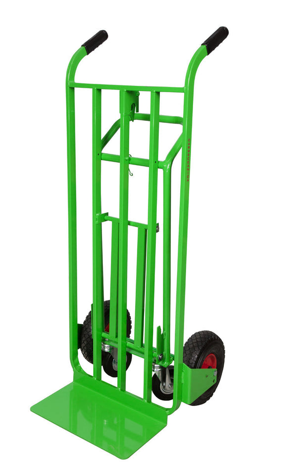 Carrello trasformabile con due ruote pneumatiche