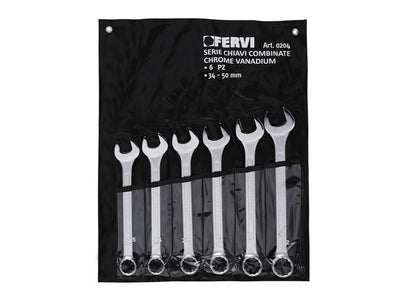 fervi SERIE CHIAVI COMBINATE CROMATE, LUCIDATE A SPECCHIO 