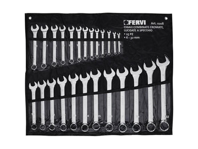 fervi SERIE CHIAVI COMBINATE CROMATE, LUCIDATE A SPECCHIO 