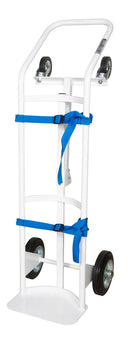 Portabombole monoposto per ambienti sanitari lt 40/50 trasformabile ruote con freno