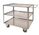 Portatutto grande a 3 piani in acciaio inox