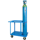 Carrello saldatrice con doppio porta bombola posteriore