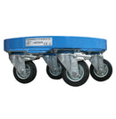 Base carrellata con doppio freno di stazionamento per fusti ø 400