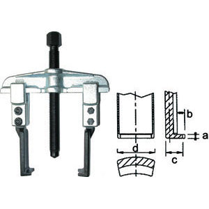 Estrattori universali a 2 bracci sottili - 1424ge 130