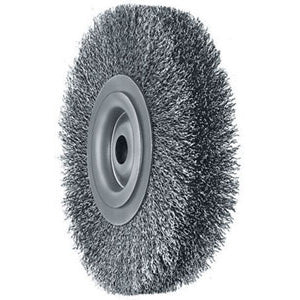 Spazzole acciaio inox a disco con foro centrale - 1816g 250 40