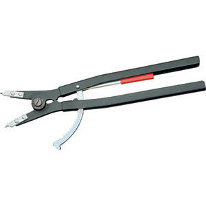 Pinze diritte din 5254a per anelli di fermo esterni din 471 - din 983-con leva di bloccaggio lungh.mm 590 - 276gn