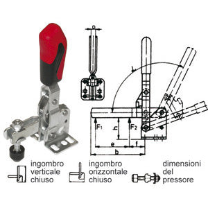 Elementi di fissaggio rapido tipo verticale, base piana - 2832ga 5