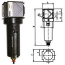Filtri per aria compressa variobloc con svuotamento automatico - 3463gsa 1/2