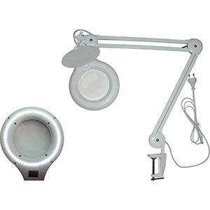 Lenti illuminate a pantografo tipo con luce a led e attacco a morsetto - 3695b