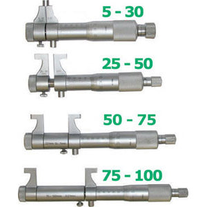 Micrometri per interni precisione din 863/1 - 3793e 5 30