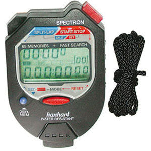 Orologi contatempo elettr.digitali con display a 15 cifre per letture a 1/100 di sec.e 1/100 di min. - 4390g