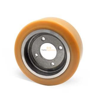Ruota - Rullo motrice 230X80-65 4B-Ø14/Ø20 - Cod. 647.056-S