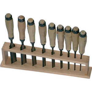 Assortimenti 9 scalpelli con manico legno art 5208 ga - 5209gr