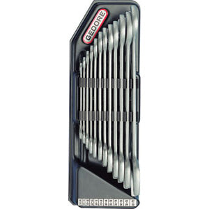 12 chiavi fisse in serie mm 6x7-8x9-10x11-12x13-14x15-16x17-18x19-20x22-21x23-24x27-25x28-30x32 - 871gs 12