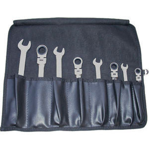 Chiavi fisse e a cricchetto combinate snodate in serie-pz.8 - 879gzb