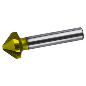 Frese x svasare a 3 taglienti; conicità testa 90° att. cilindrico in acciaio hss rivest. tin - 8812g 40
