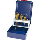 Assortimenti svasatori-sbavatori 4 pz.in acciaio al cobalto hss-e rivest.tin - 8879g