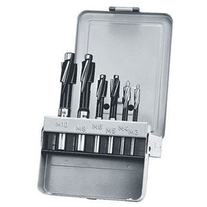 Assortimenti 6 frese per sedi di viti a testa cilindrica art 8915g m 3-4-5-6-8-10 - 8924g