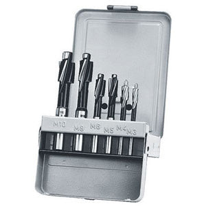 Assortimenti 6 frese per sedi di viti a testa cilindrica art 8915g m 3-4-5-6-8-10 - 8925g