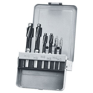 Assortimenti 6 frese per sedi di viti a testa cilindrica art 8918g m 3-4-5-6-8-10 - 8926g