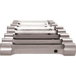 Serie 8 chiavi a tubo gambo esagonale mm 6x7-8x9-10x11-12x13-14x15-16x17-18x19-20x22 - 908g 8