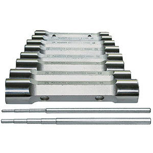 Serie 8 chiavi a tubo gambo esagonale mm 6x7-8x9-10x11-12x13-14x15-16x17-18x19-20x22 - 909gs 8