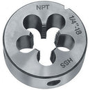 Filiere tonde filettatura americana npt conf. ansi b1.20.1 - conicità 1:16 - 9370g 2