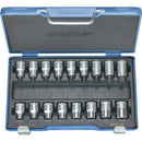 Assortimenti chiavi a bussola 1/2 per poligono interno/esterno torx - 972gk