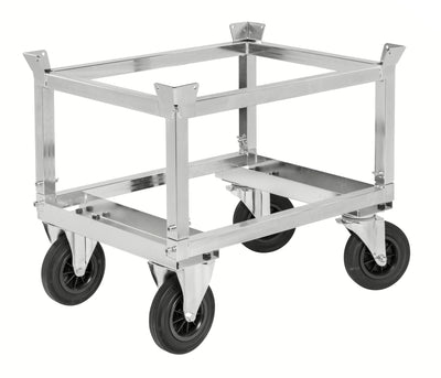 Carrello porta pallet con dispositivo di bloccaggio elettro galvanizzato km222-ephb carrelli porta-pallet