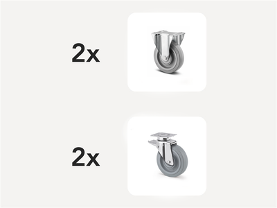 Accessori Contenitore ribaltabile  144-2-TC Accessori - Carrelli per rifiuti