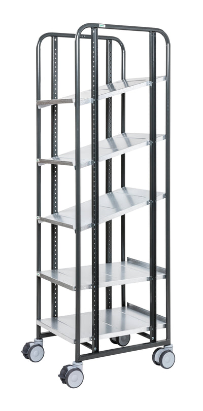 Serie 168 grigio scuro km168-5hs-ergo carrello prendi ordini/e-commerce