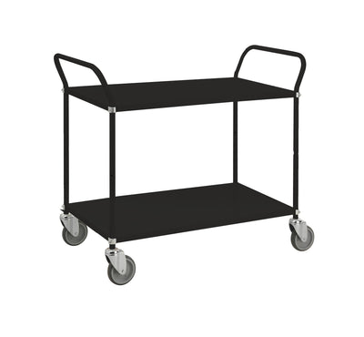Carrello con colori tenuti 2 ripiani nero km8105 carrello portatutto