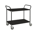 Carrello con colori tenuti 2 ripiani nero km8105 carrello portatutto