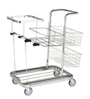 Carrelli da pulizia elettro galvanizzato km30170 carrelli per rifiuti