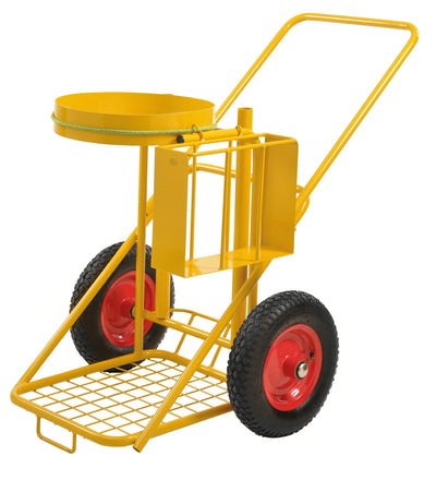 Carrelli da pulizia giallo km145760pf carrelli per rifiuti