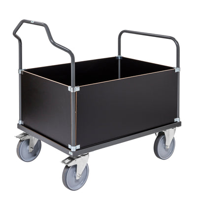 Carrello contenitore grigio scuro km335-2hb-ergo carrelli ergonomici