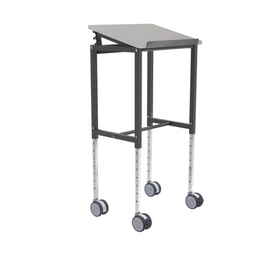 Tavolo con ruote  grigio km159-sg-ergo carrelli ergonomici