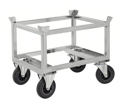 Carrello porta pallet con dispositivo di bloccaggio elettro galvanizzato km221-ephb carrelli porta-pallet