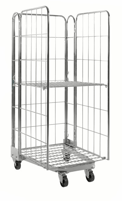 Roll container sovrapponibile elettro galvanizzato km2000-3 roll container