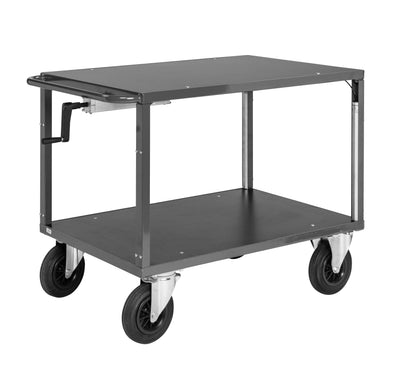 Carrello tavolo grigio scuro km337-2-hs-ergo carrelli ergonomici