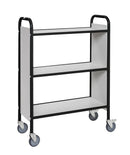 Carrelli per archivio nero km158-s office trolleys