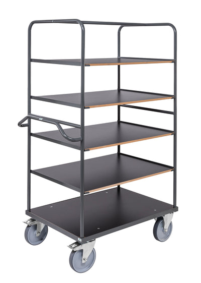 Carrello portatutto grigio scuro km338-2b-ergo carrelli ergonomici