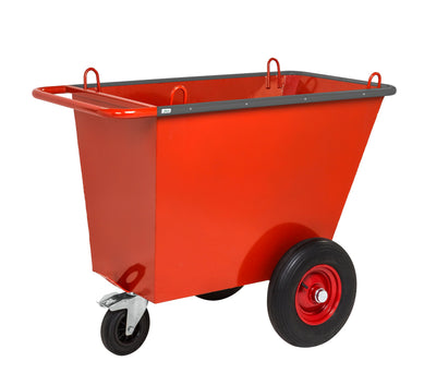 Carrelli per rifiuti 400 l  rosso km400pf carrelli per rifiuti