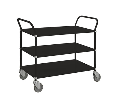 Carrello con colori tenuti 3 ripiani nero km8106 carrello portatutto