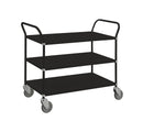 Carrello con colori tenuti 3 ripiani nero km8106 carrello portatutto