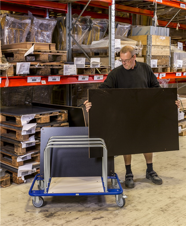 Carrello porta pannelli leggero
