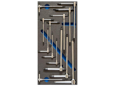 fervi SERIE DI CHIAVI TORX A T IN TERMOFORMATO MORBIDO