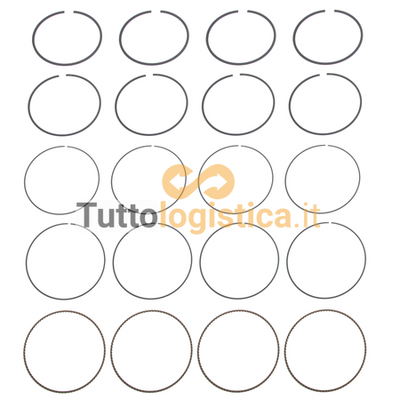 Set Fasce Elastiche Pistone O/S 1.00 per Motori Mitsubishi | 272/91H2000880