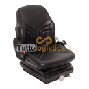 Sedile Grammer in PVC con cintura per carrelli elevatori Linde | 400/3514331016