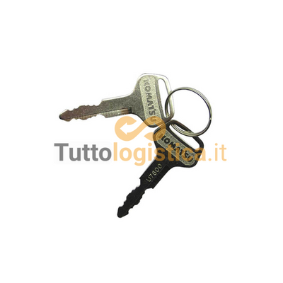 Chiave di accensione DKEY compatibile per macchine Komatsu | 107/3EB5541510